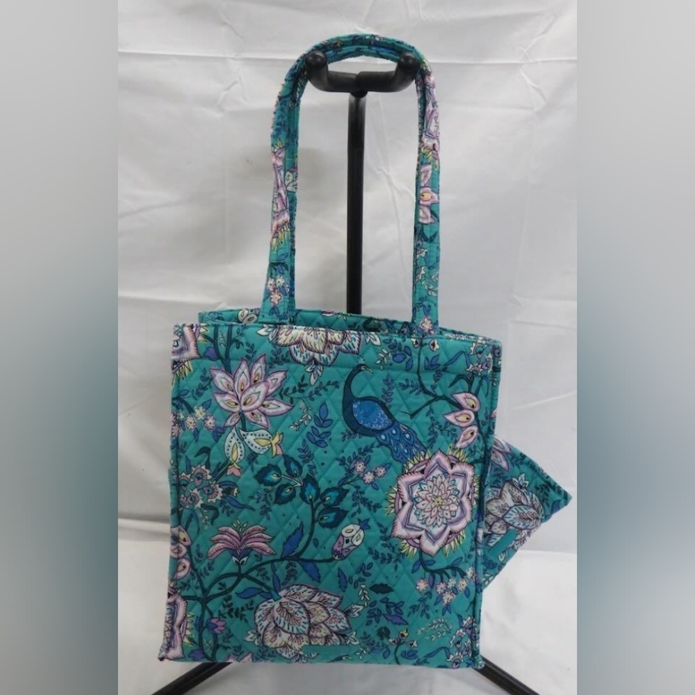 NEW Vera Bradley Peacock Garden (NWT) Tote Bag Bundle of 5 final price - Picture 3 of 9